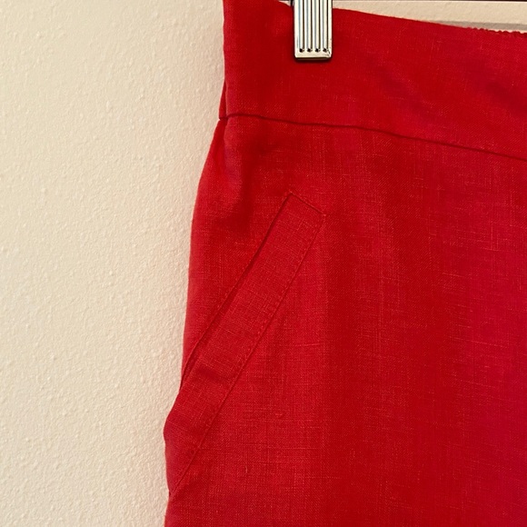 New Flax Red High-Waisted Shorts - Picture 2 of 7